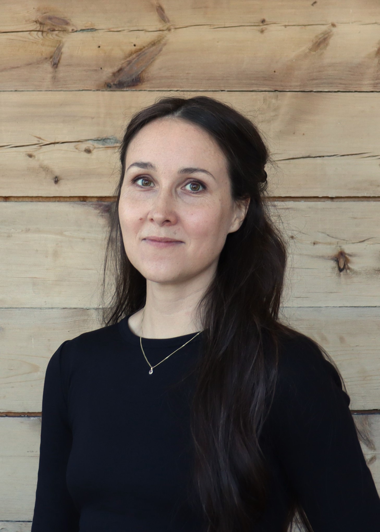 A woman with long hair