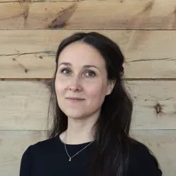 A woman with long hair