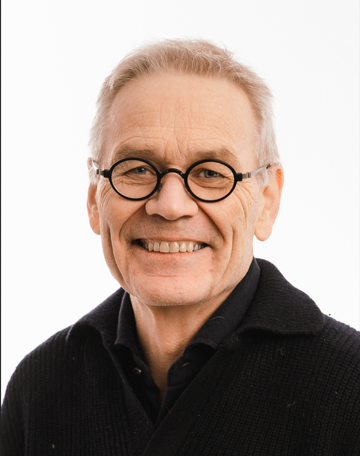 A man wearing glasses