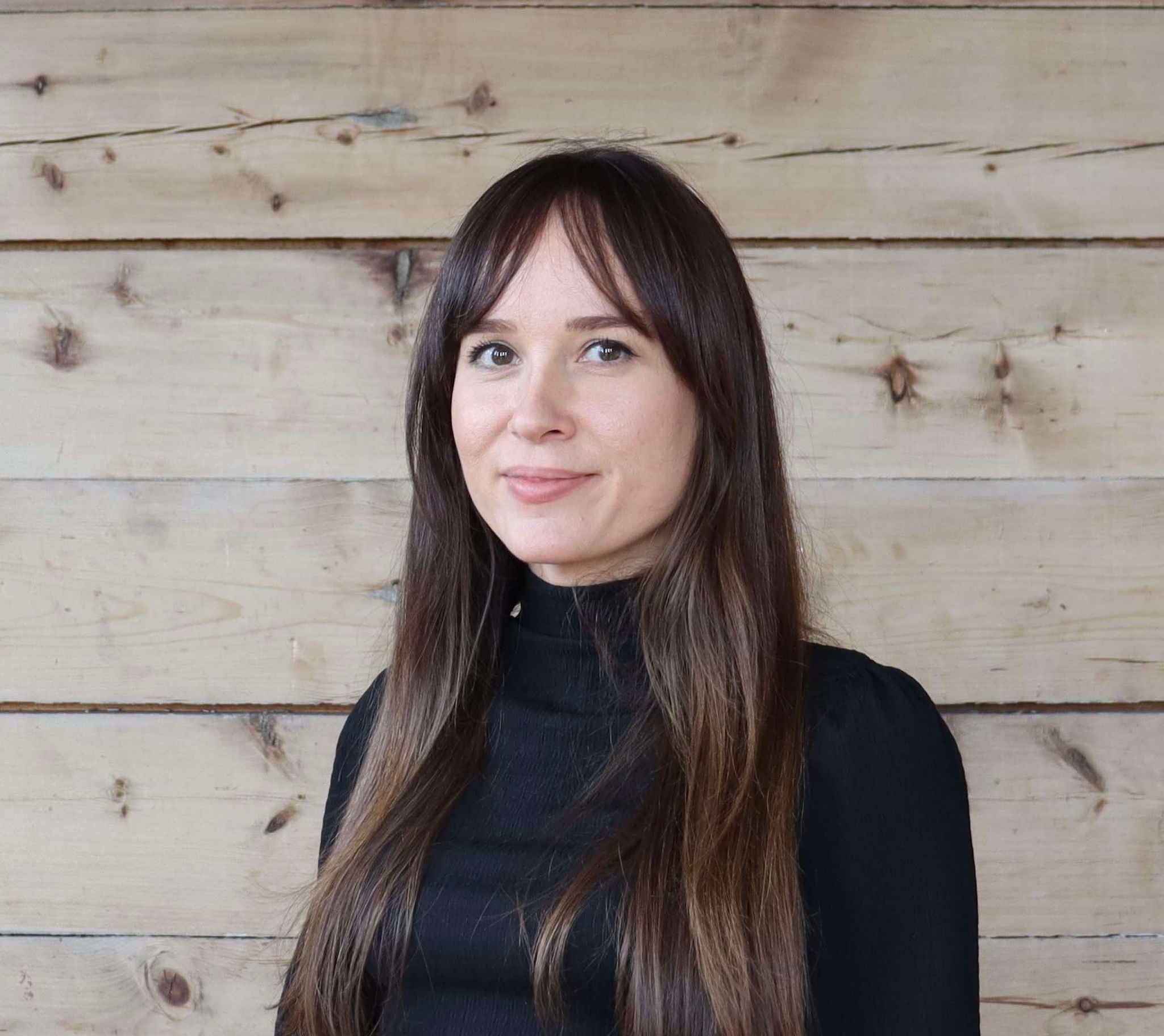 A woman with long hair