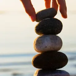 Stein på stein på en strand