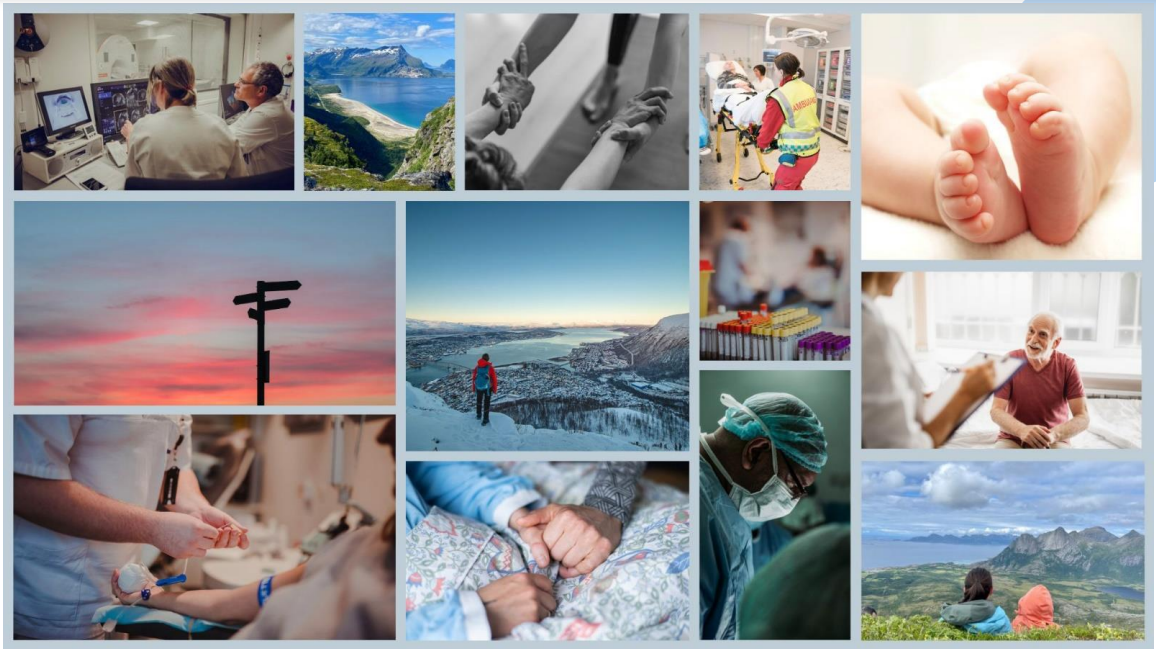 En collage av forskjellige mennesker