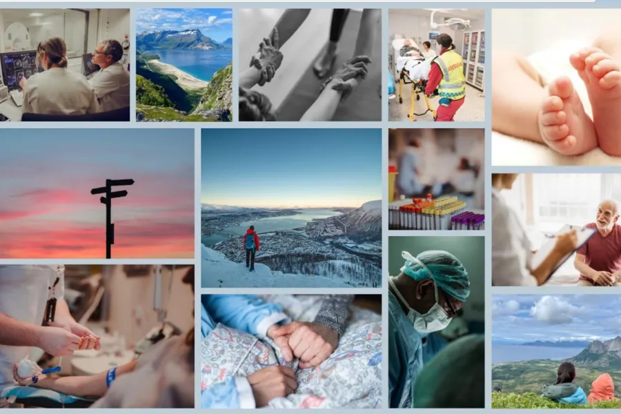 En collage av forskjellige mennesker