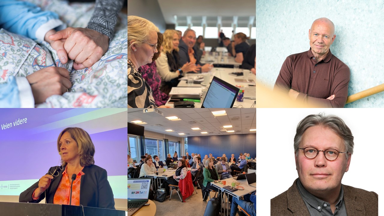 En collage av mennesker