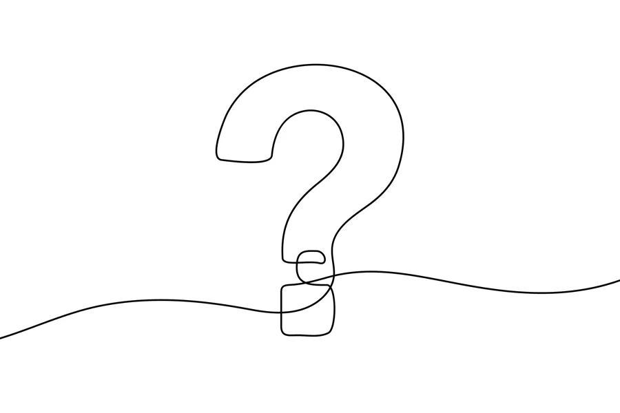 Tegning av et spørsmålstegn