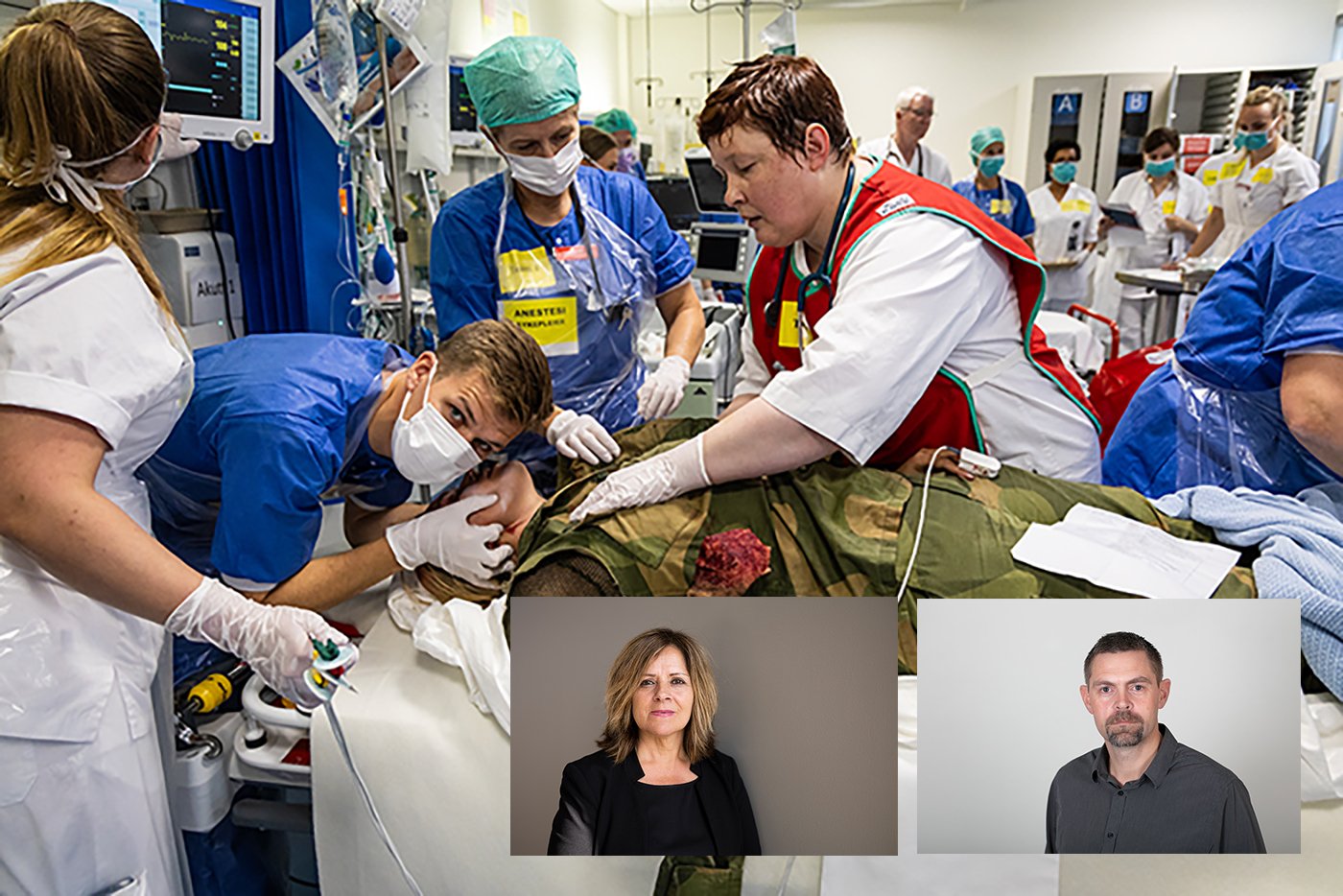 En gruppe mennesker i et rom