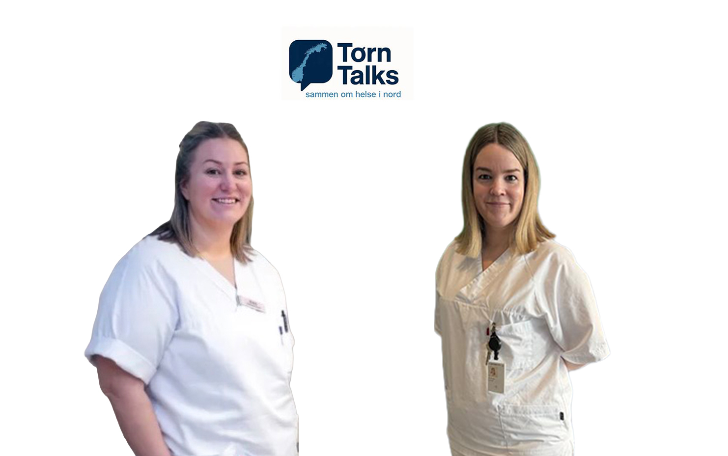 Et par kvinner som smiler