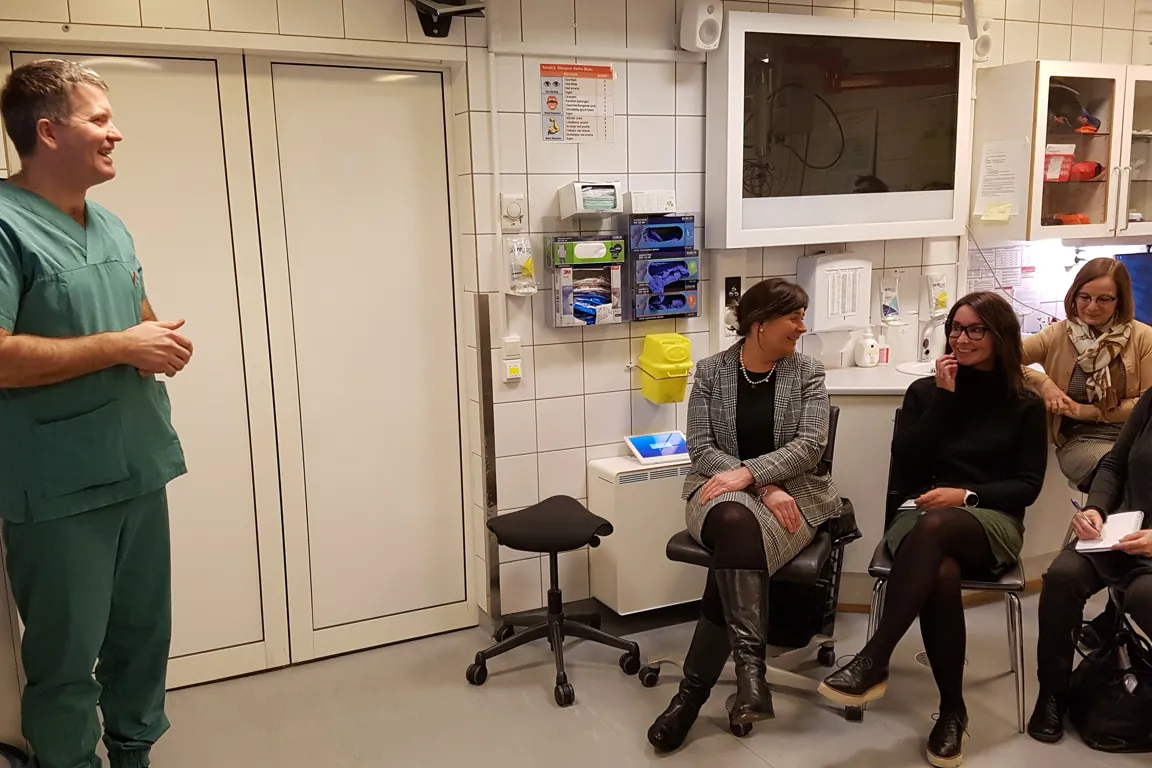 Fikk fortalt om forbedringsarbeid i mottak og behandling av akuttpasienter på elgelandssykehuset Sandnessjøen.