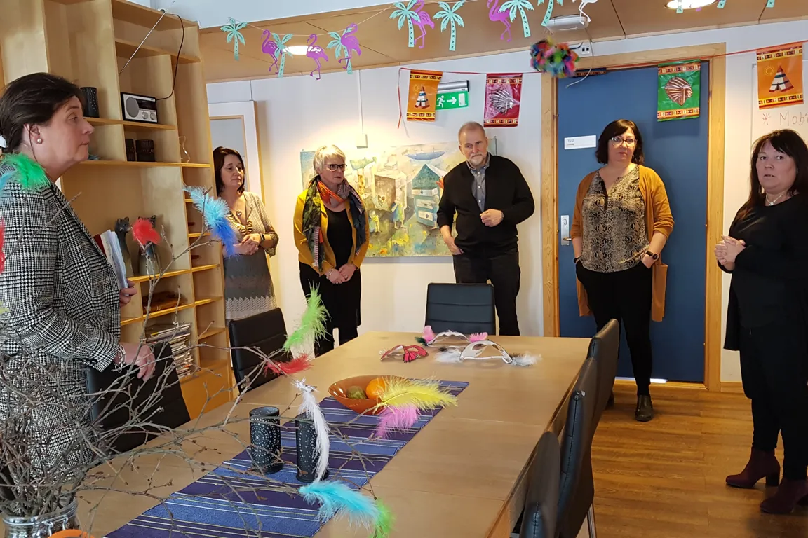 Både barne-, ungdoms- og voksenpsykiatrien ble besøkt ved Helgelandssykehuset Mosjøen.