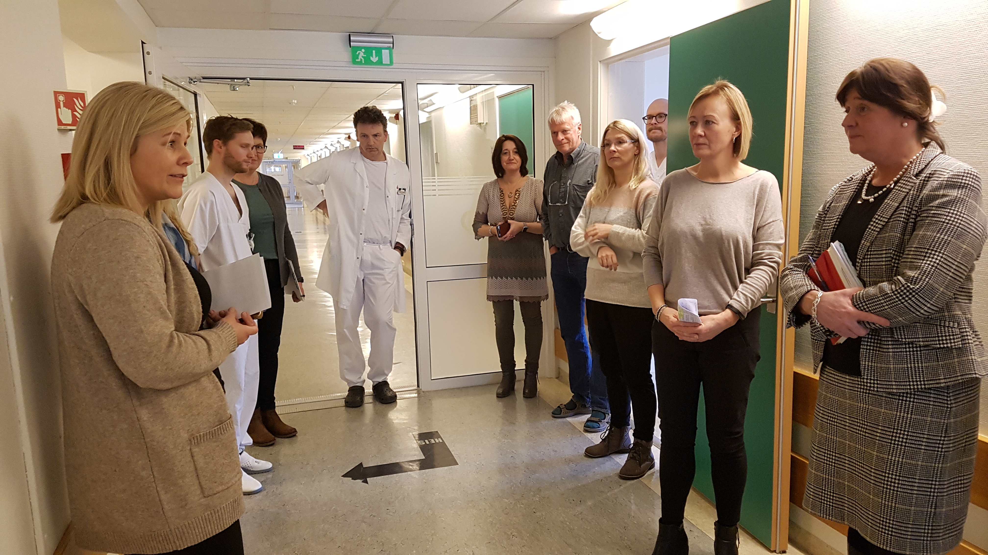 Turen gikk videre til det somatiske sykehuset i Mosjøen.