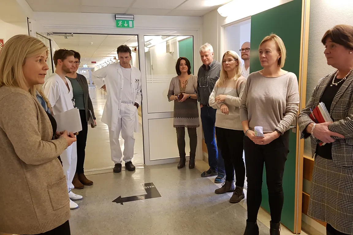 Turen gikk videre til det somatiske sykehuset i Mosjøen.