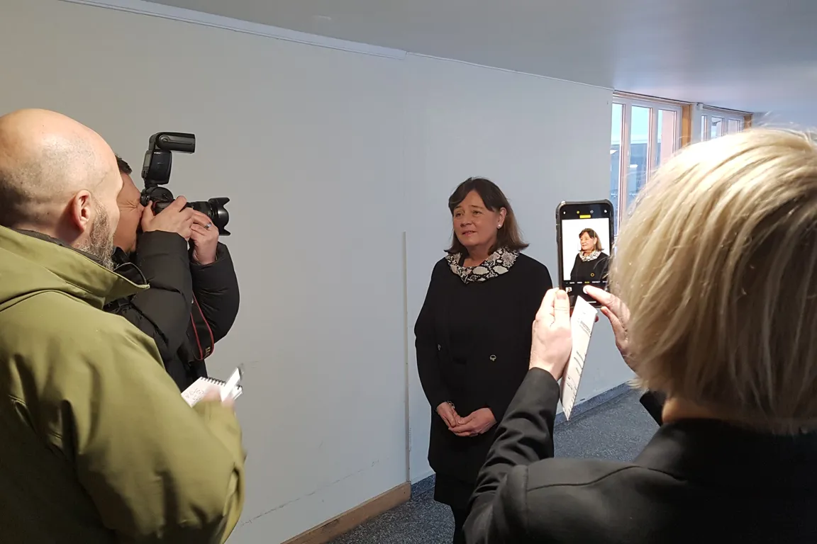 Media fotograferer Cecilie Daae.