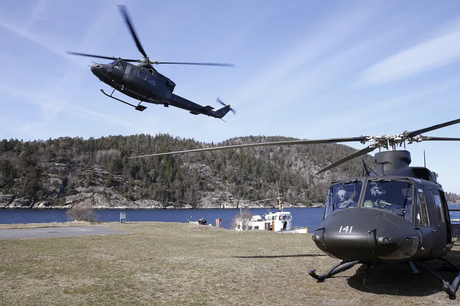 Bell 412 SP helikoptere fra 339 skvadronen