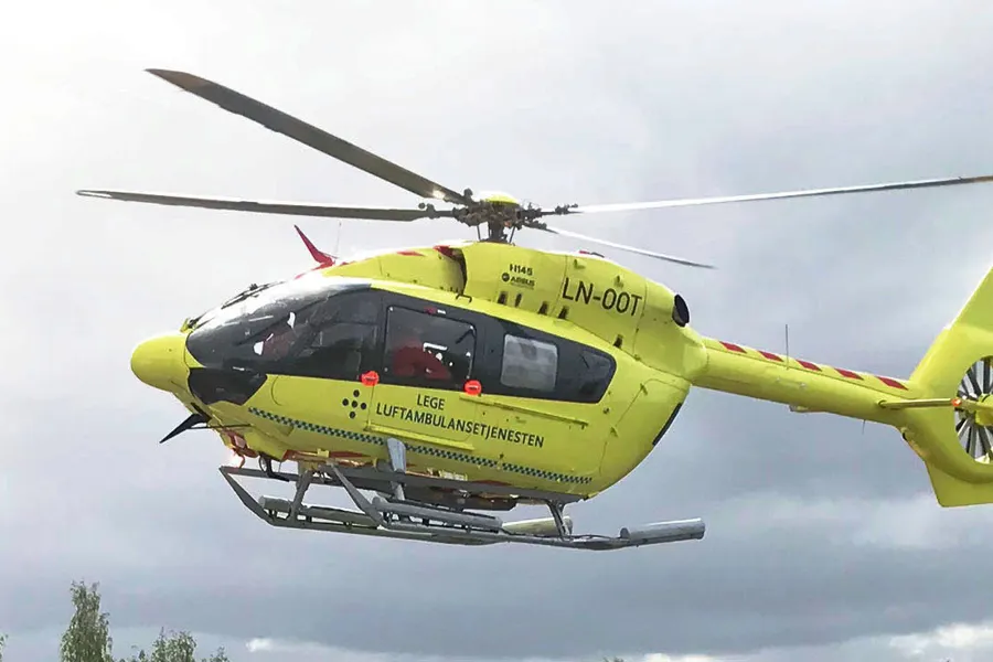 Ambulansehelikopter i lufta