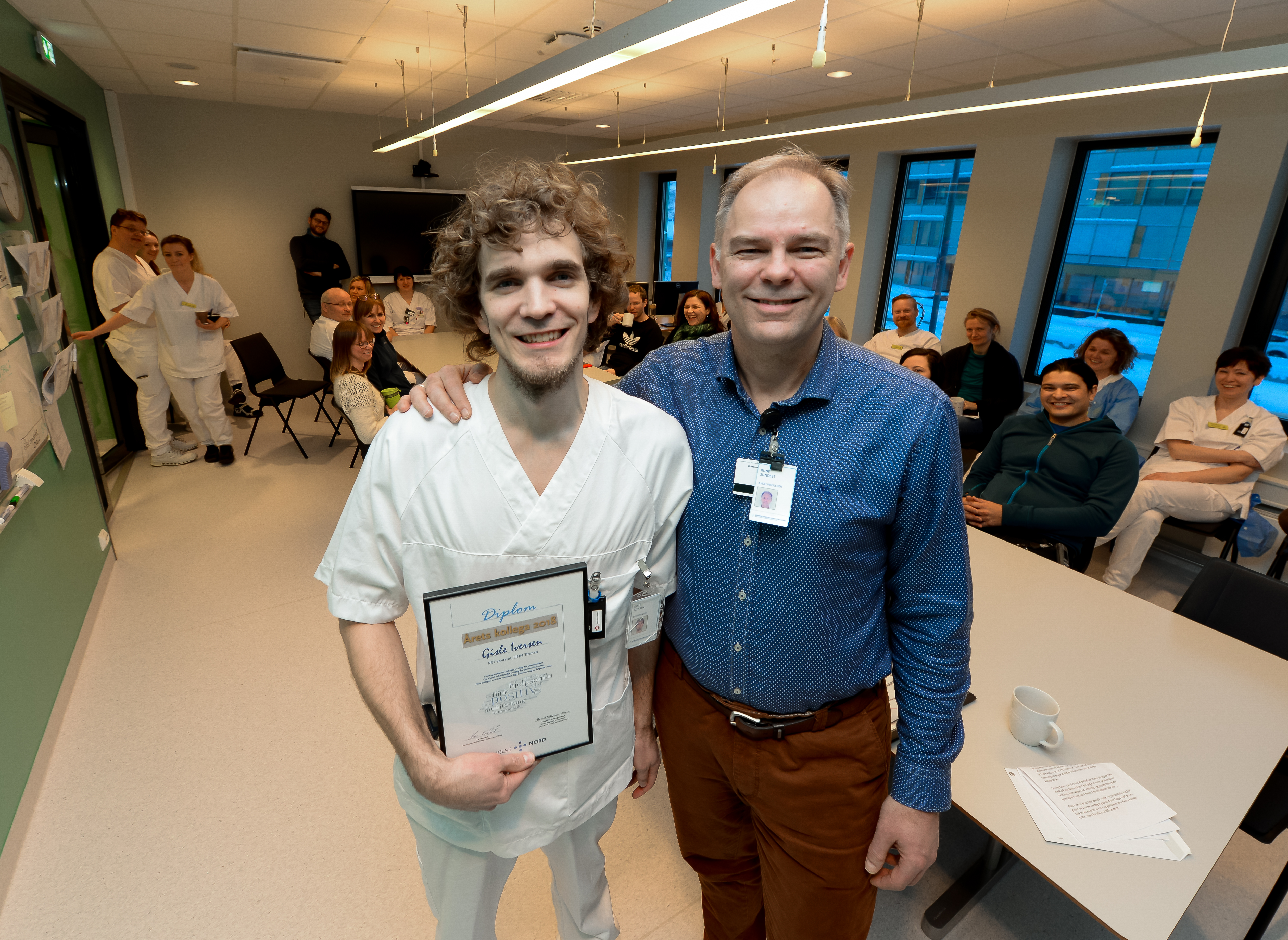 STOLT LEDER: Rune Sundset ved PET-senteret.