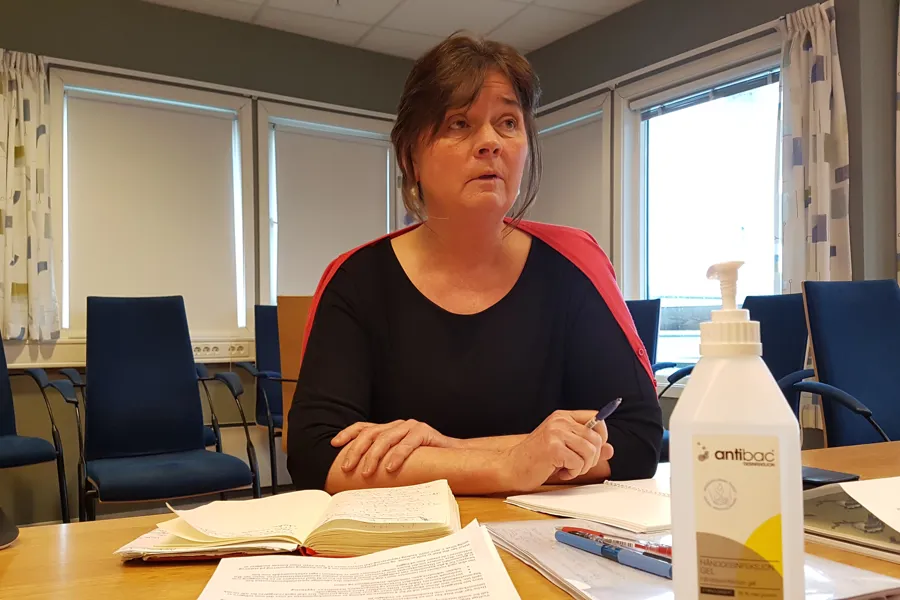 Cecilie Daae i beredskapsledelsesmøte