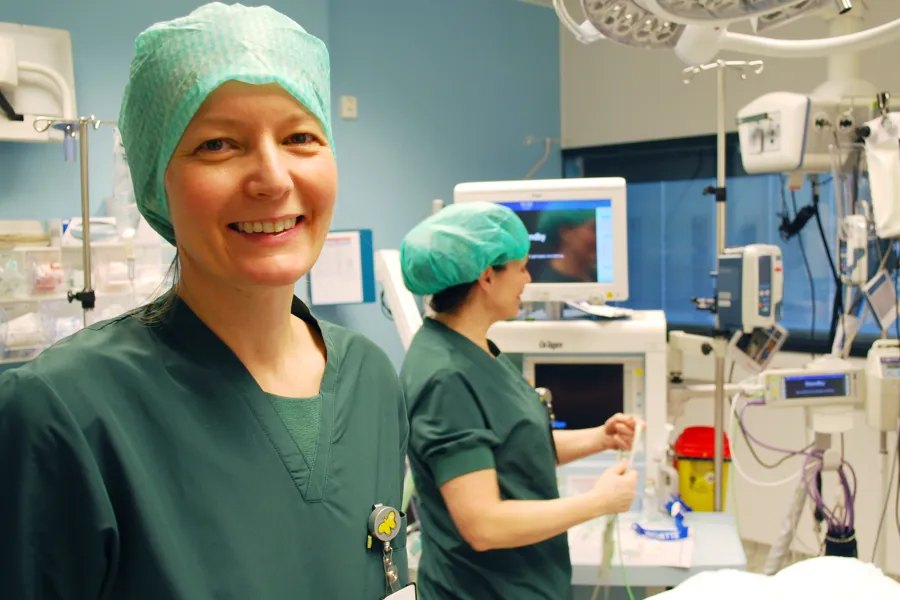 Et par kvinner i et rom