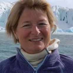 A woman smiling for the camera