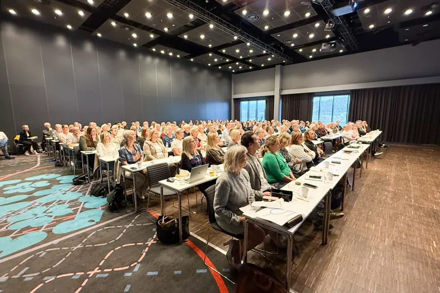 En sal av mennesker