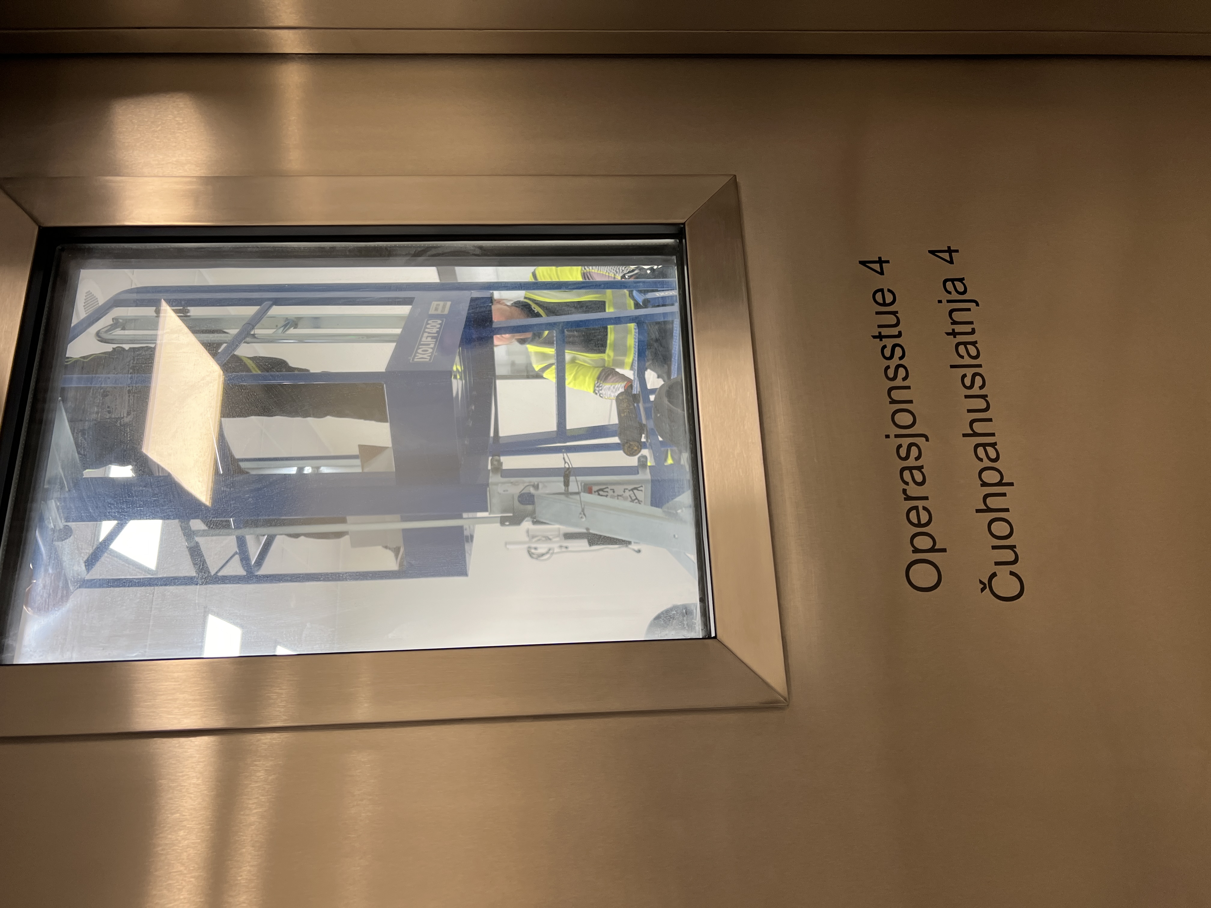 Et innrammet bilde av en byggeplass