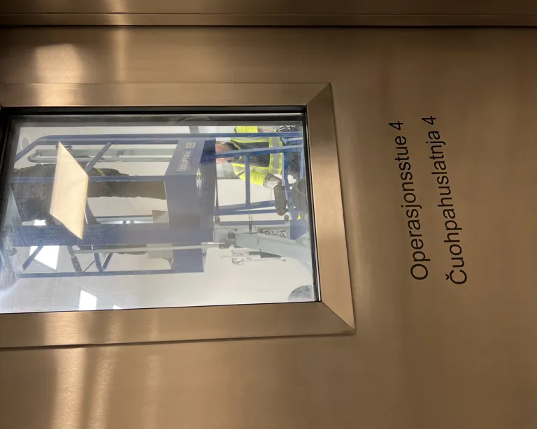 Et innrammet bilde av en byggeplass