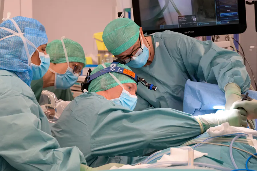 Bilde fra en operasjon på UNN