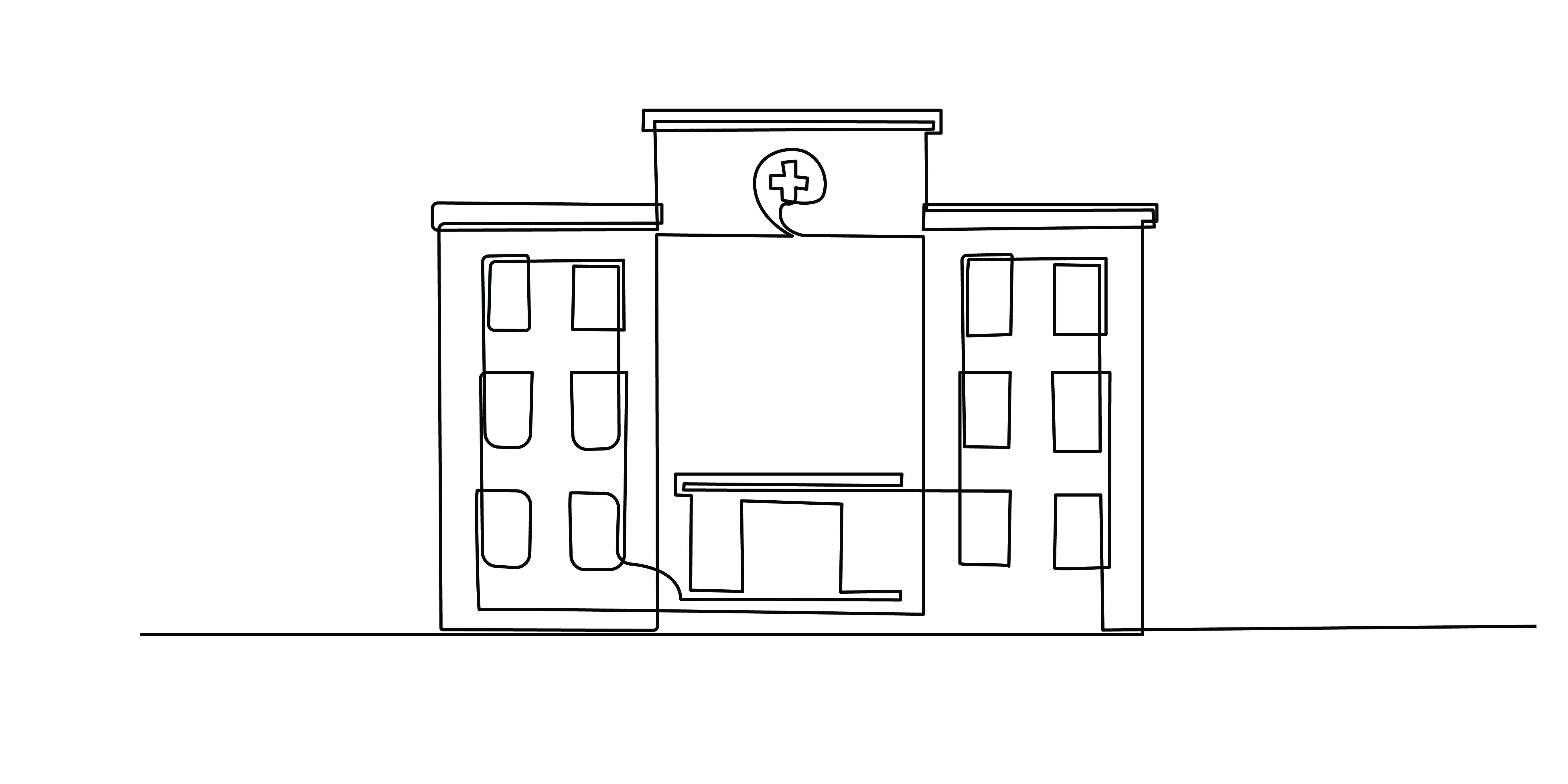 Sykehus - strektegning