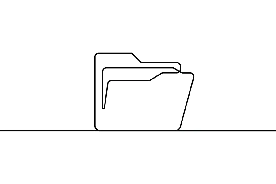 Filmappe - strektegning