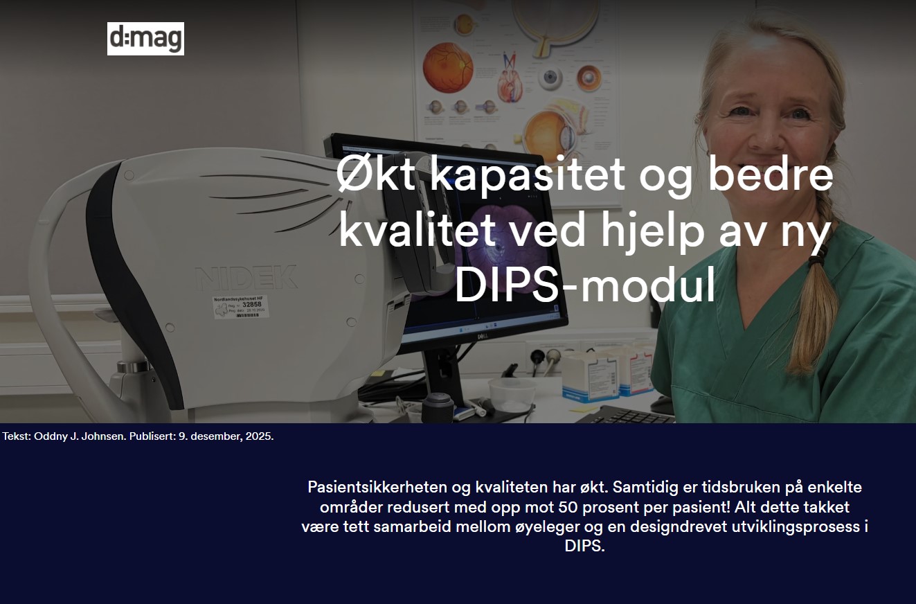 Skjermbilde av nyhetssak fra d:mag 9. desember 2025