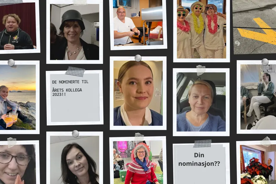 En collage av mennesker